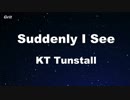Suddenly I See - KT Tunstall Karaoke 【With Guide Melody】