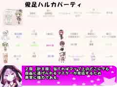 もえくり２動画　パーティ紹介１７、俊足ハルカパーティ