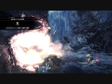 【MHW:IBβ】バフバロ　2′30″95【チャージアックス】