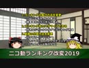 【ゆっくり解説】ニコ動ランキング改変2019【最新情報】