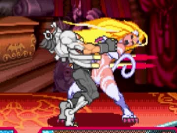 ヴァンパイア リョナ フェリシア ゾンビ ザベルに組み付かれグサグサされる