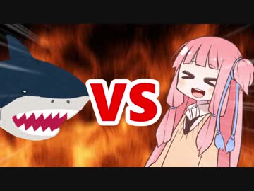 茜ちゃんVSサメ