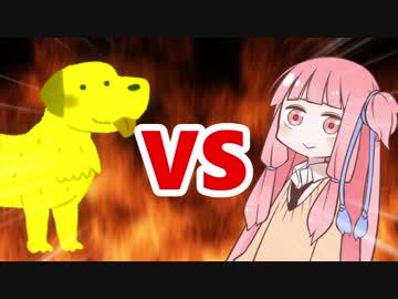 茜ちゃんVSゴールデンゴールデンレトリバー