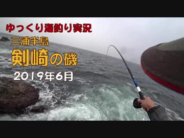 劔崎の磯釣り　2019年6月中旬