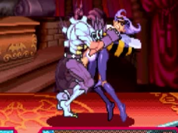 ヴァンパイア リョナ Q-Bee ゾンビ ザベルに組み付かれグサグサされる