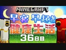 【Minecraft】早寝早起き 健康生活 36日目