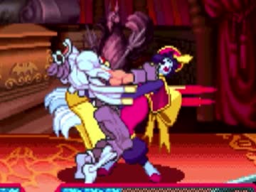 ヴァンパイア リョナ レイレイ ゾンビ ザベルに組み付かれグサグサされる