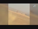 the destruction of a tank and a bulldozer