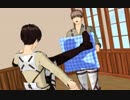 【進撃のMMD】「Lemon」を歌いながらミット持ちするエレンとジャン