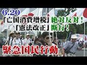 【草莽崛起】6.20「亡国消費増税」絶対反対！「憲法改正」断行！緊急国民行動[桜R1/7/3]