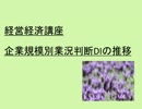 経営経済講座、企業規模別業況判断DIの推移