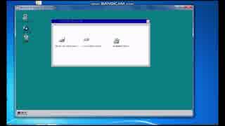 低クオリティですが、HSP言語でWindows 95を再現するソフトを作ってみました。