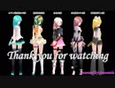 【MMD】 セミロング髪パーツ 【モデル配布】　多重未来のカルテット