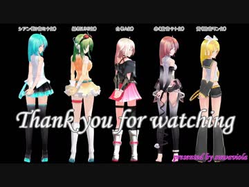 【MMD】 セミロング髪パーツ 【モデル配布】　多重未来のカルテット
