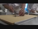 見習い寿司職人による鯵の三枚おろし　【練習】