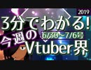 【6/30~7/6】3分でわかる！今週のVTuber界【佐藤ホームズの調査レポート】