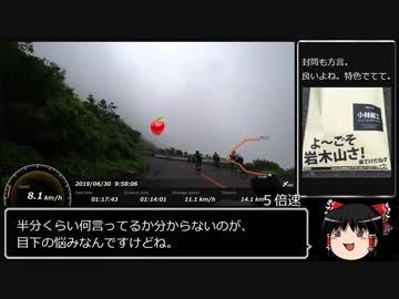 【ゆっくり実況】チャレンジヒルクライム岩木山を走ってみた。