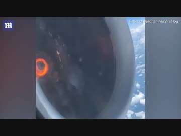 デルタ航空機がエンジン故障で緊急着陸-閲覧注意(米07/08)