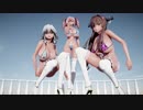 【MMD】　虎視眈々【テトちゃん 大和さん 咲夜さん】
