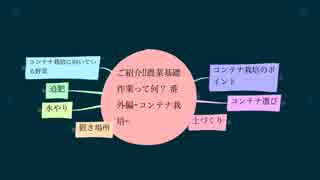 ご紹介!!農業基礎作業って何 番外編~コンテナ栽培~