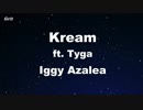 Kream ft. Tyga - Iggy Azalea Karaoke 【With Guide Melody】