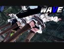 【MMD艦これ】矢矧と鹿島と瑞穂でWAVE　折岸みつコスプレローアングルVer　歌詞つき