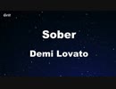 Sober - Demi Lovato Karaoke 【With Guide Melody】