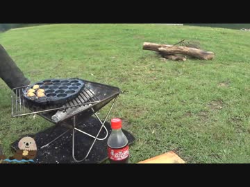 らっこが行くキャンプ8幕目　タープ泊とたこ焼きと友人と