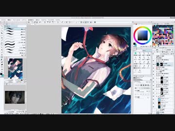 【描いてみた】零～濡鴉ノ巫女　鏡宮累【クリスタ】