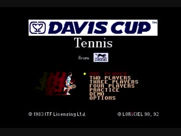 PCエンジン版　ザ・デビスカップテニス