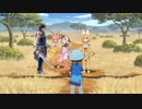 溝を飛び越えようとするキュルカスに翔流斬で道連れにしようとするも失敗するクロム