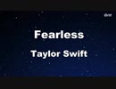 【発音記号カラオケ】 Fearless - Taylor Swift