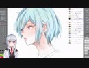 【お絵描き】お話ししながら【にじさんじ/葉加瀬冬雪】描いているところだけ抜粋(8倍速)