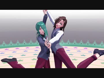 【ドリミMMD】湊と幽で「Dive to Blue」【モデル配布あり】