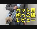 【レビュー】ペット用「抱っこ紐」のオススメ(YouTubeで『ワンチュー犬』検索！)
