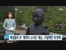 美国の平和の少女像に糞テロ...韓日葛藤の中で毀損を繰り返す