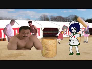 餅つき大会で間違えて市長の手を杵で叩いてしまい困惑する牛乳