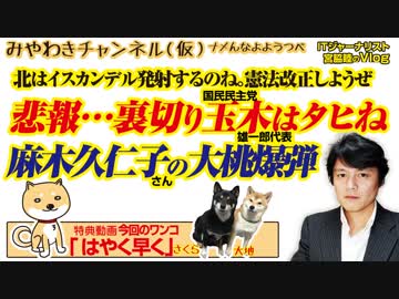 【悲報】裏切り玉木はタヒね。麻木久仁子の大桃爆弾（再アップ）｜みやわきチャンネル（仮）#524Restart383