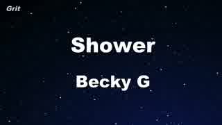 Shower - Becky G Karaoke 【With Guide Melody】
