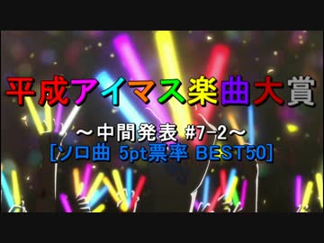 [中間発表#7-2]平成アイマス楽曲大賞[ソロ曲 5pt票率 BEST50]