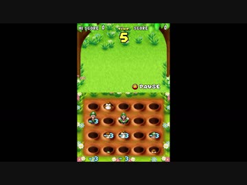 【TAS】Newスーパーマリオブラザーズボコボコもぐらたたき -171点