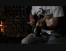 Man Holding Cigarette and Playing Guitar　間嶋真