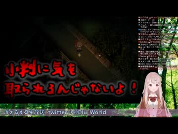 恐怖のあまり普段以上に脊髄でしゃべってしまうエルフのえる