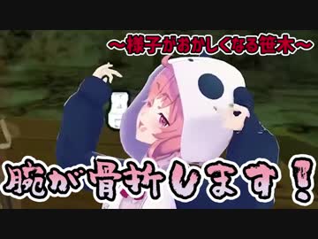 ロードレースで骨折する笹木咲【Wii sports resort】