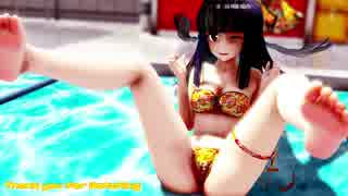 【東方MMD】着物水着な輝夜ちゃんでGirls