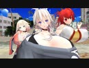 【MMD】夢盛りカルイアとオネで生殺し【爆乳】