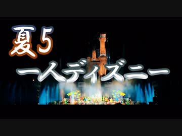 【夏5】一人ディズニーしてみた【最近暑くない？】