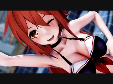 【MMD艦これ】白露改二 が水着で「すーぱー☆あふぇくしょん」【1080p】