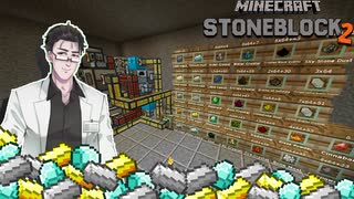 【Stone Block 2】寝ててもダイヤ金鉄が手に入るってこマ？【Minecraft】