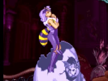 ヴァンパイア リョナ モリガン キュービィ Q-Beeに刺されたり産み付けられたり